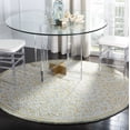 thumbnail image 1 of SAFAVIEH Cambridge Jordan Geometric Wool Area Rug, Blue/Gold, 6' x 6' Round, 1 of 8