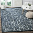 thumbnail image 1 of SAFAVIEH Cambridge Joseph Geometric Wool Area Rug, Ivory/Navy, 6' x 6' Square, 1 of 6