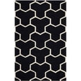 thumbnail image 1 of SAFAVIEH Cambridge Joshua Geometric Tessellation Wool Area Rug, Black/Ivory, 2'6" x 4', 1 of 9