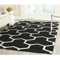 thumbnail image 1 of SAFAVIEH Cambridge Joshua Geometric Tessellation Wool Area Rug, Black/Ivory, 4' x 6', 1 of 5