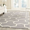thumbnail image 1 of SAFAVIEH Cambridge Joshua Geometric Tessellation Wool Area Rug, Silver/Ivory, 8' x 10', 1 of 7