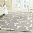 thumbnail image 1 of SAFAVIEH Cambridge Joshua Geometric Wool Area Rug, Silver/Ivory, 6' x 9', 1 of 5