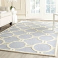 thumbnail image 1 of SAFAVIEH Cambridge Joss Geometric Circles Wool Area Rug, Light Blue/Ivory, 8' x 10', 1 of 10