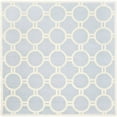 thumbnail image 1 of SAFAVIEH Cambridge Joss Geometric Circles Wool Area Rug, Light Blue/Ivory, 8' x 8' Square, 1 of 7