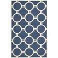 thumbnail image 1 of SAFAVIEH Cambridge Joss Geometric Circles Wool Area Rug, Navy Blue/Ivory, 6' x 9', 1 of 7