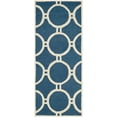 thumbnail image 1 of SAFAVIEH Cambridge Joss Geometric Circles Wool Runner Rug, Navy Blue/Ivory, 2'6" x 6', 1 of 4
