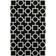 thumbnail image 1 of SAFAVIEH Cambridge Joyce Geometric Shapes Wool Area Rug, Black/Ivory, 5' x 8', 1 of 10