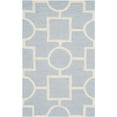 thumbnail image 1 of SAFAVIEH Cambridge Joyce Geometric Shapes Wool Area Rug, Light Blue/Ivory, 3' x 5', 1 of 5