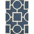 thumbnail image 1 of SAFAVIEH Cambridge Joyce Geometric Shapes Wool Area Rug, Navy Blue/Ivory, 5' x 8', 1 of 7