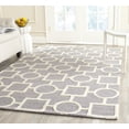 thumbnail image 1 of SAFAVIEH Cambridge Joyce Geometric Shapes Wool Area Rug, Silver/Ivory, 5' x 8', 1 of 7