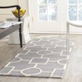 thumbnail image 1 of SAFAVIEH Cambridge Joyce Geometric Shapes Wool Runner Rug, Silver/Ivory, 2'6" x 6', 1 of 7