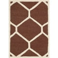 thumbnail image 1 of SAFAVIEH Cambridge Juan Geometric Wool Area Rug, Dark Brown/Ivory, 2'6" x 4', 1 of 7