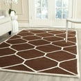 thumbnail image 1 of SAFAVIEH Cambridge Juan Geometric Wool Area Rug, Dark Brown/Ivory, 9' x 12', 1 of 5