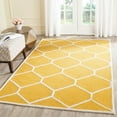 thumbnail image 1 of SAFAVIEH Cambridge Juan Geometric Wool Area Rug, Gold/Ivory, 6' x 6' Square, 1 of 6