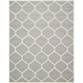 thumbnail image 1 of SAFAVIEH Cambridge Juan Geometric Wool Area Rug, Silver/Ivory, 9' x 12', 1 of 7