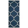 thumbnail image 1 of SAFAVIEH Cambridge Juan Geometric Wool Runner Rug, Navy Blue/Ivory, 2'6" x 6', 1 of 4