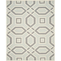 SAFAVIEH Cambridge Judith Geometric Wool Area Rug, Grey/Ivory, 8' x 10'