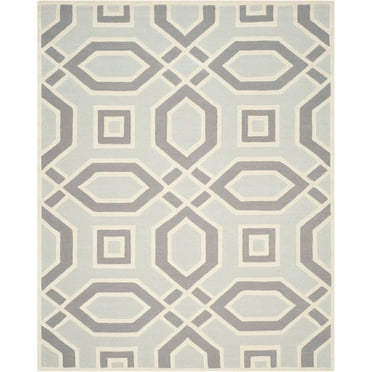 SAFAVIEH Cambridge Judith Geometric Wool Area Rug, Grey/Ivory, 8' x 10'