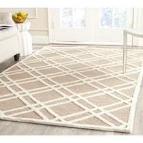 SAFAVIEH Cambridge Judy Geometric Wool Area Rug, Beige/Ivory, 5' x 8'