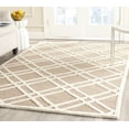 thumbnail image 1 of SAFAVIEH Cambridge Judy Geometric Wool Area Rug, Beige/Ivory, 6' x 6' Square, 1 of 7
