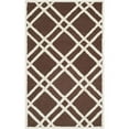 thumbnail image 1 of SAFAVIEH Cambridge Judy Geometric Wool Area Rug, Dark Brown/Ivory, 3' x 5', 1 of 8
