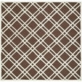 thumbnail image 1 of SAFAVIEH Cambridge Judy Geometric Wool Area Rug, Dark Brown/Ivory, 6' x 6' Square, 1 of 8