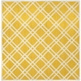 thumbnail image 1 of SAFAVIEH Cambridge Judy Geometric Wool Area Rug, Gold/Ivory, 6' x 6' Square, 1 of 6