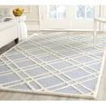 thumbnail image 1 of SAFAVIEH Cambridge Judy Geometric Wool Area Rug, Light Blue/Ivory, 4' x 6', 1 of 8