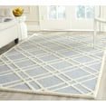 thumbnail image 1 of SAFAVIEH Cambridge Judy Geometric Wool Area Rug, Light Blue/Ivory, 9' x 12', 1 of 6