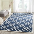 thumbnail image 1 of SAFAVIEH Cambridge Judy Geometric Wool Area Rug, Navy Blue/Ivory, 6' x 9', 1 of 7