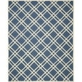 thumbnail image 1 of SAFAVIEH Cambridge Judy Geometric Wool Area Rug, Navy Blue/Ivory, 8' x 8' Square, 1 of 7