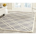 thumbnail image 1 of SAFAVIEH Cambridge Judy Geometric Wool Area Rug, Silver/Ivory, 8' x 8' Square, 1 of 7