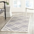 thumbnail image 1 of SAFAVIEH Cambridge Judy Geometric Wool Runner Rug, Silver/Ivory, 2'6" x 6', 1 of 7