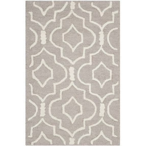 SAFAVIEH Cambridge Julian Geometric Wool Area Rug, Beige/Ivory, 2'6" x 4'
