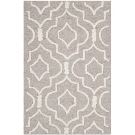 SAFAVIEH Cambridge Julian Geometric Wool Area Rug, Beige/Ivory, 2' x 3'