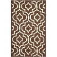 thumbnail image 1 of SAFAVIEH Cambridge Julian Geometric Wool Area Rug, Dark Brown/Ivory, 6' x 9', 1 of 7