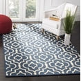 thumbnail image 1 of SAFAVIEH Cambridge Julian Geometric Wool Area Rug, Navy Blue/Ivory, 2'6" x 4', 1 of 8