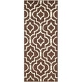 thumbnail image 1 of SAFAVIEH Cambridge Julian Geometric Wool Runner Rug, Dark Brown/Ivory, 2'6" x 6', 1 of 7