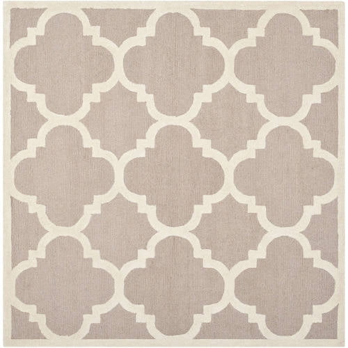 Elegant Hand-Tufted Beige & Ivory Wool 2' x 3' Area Rug