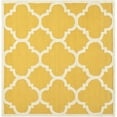 thumbnail image 1 of SAFAVIEH Cambridge Justine Geometric Quatrefoil Wool Area Rug, Gold/Ivory, 4' x 4' Square, 1 of 10