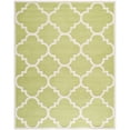 thumbnail image 1 of SAFAVIEH Cambridge Justine Geometric Quatrefoil Wool Area Rug, Green/Ivory, 4' x 6', 1 of 10