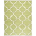 thumbnail image 1 of SAFAVIEH Cambridge Justine Geometric Quatrefoil Wool Area Rug, Green/Ivory, 6' x 9', 1 of 10