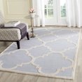 thumbnail image 1 of SAFAVIEH Cambridge Justine Geometric Quatrefoil Wool Area Rug, Light Blue/Ivory, 8' x 10', 1 of 11