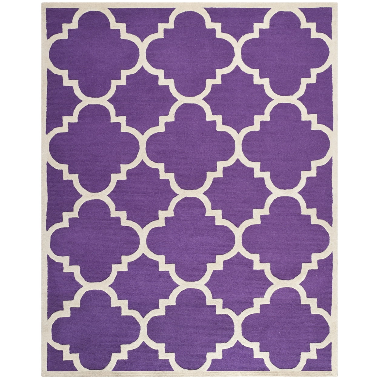 Ivory Elegance 9' x 12' Hand-Tufted Wool Area Rug