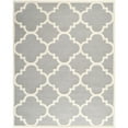 thumbnail image 1 of SAFAVIEH Cambridge Justine Geometric Quatrefoil Wool Area Rug, Silver/Ivory, 5' x 8', 1 of 11