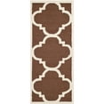 thumbnail image 1 of SAFAVIEH Cambridge Justine Geometric Quatrefoil Wool Runner Rug, Dark Brown/Ivory, 2'6" x 12', 1 of 10