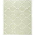 thumbnail image 1 of SAFAVIEH Cambridge Justine Geometric Quatrefoil Wool Runner Rug, Light Green/Ivory, 2'6" x 8', 1 of 11
