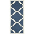 thumbnail image 1 of SAFAVIEH Cambridge Justine Geometric Quatrefoil Wool Runner Rug, Navy/Ivory, 2'6" x 22', 1 of 11