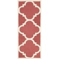 thumbnail image 1 of SAFAVIEH Cambridge Justine Geometric Quatrefoil Wool Runner Rug, Rust/Ivory, 2'6" x 12', 1 of 10