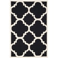 thumbnail image 1 of SAFAVIEH Cambridge Justine Geometric Wool Area Rug, Black/Ivory, 3' x 5', 1 of 6